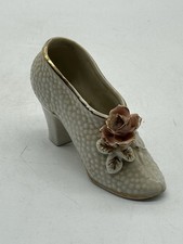 Mini Porcelain Shoe/Slipper with Applied Flowers Germany  picture
