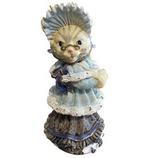 Vintage Abigail Whiskers Cat Figurine Collectible Victorian Kitty 5