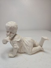 Antique German Carl Schneider Bisque Porcelain Piano Baby Figurine picture
