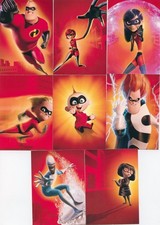 RARE VHTF Disney Pixar the Incredibles Complete 8 Promo Card Set picture