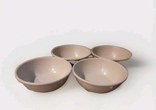 Mid Century Vintage Dallas Ware Melamine Melmac B-82 Beige Dessert Bowl Set of 4 picture