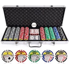 Versa Games Poker Chips - Clay Poker Chips Set - 11.5g 500 Piece Royal Flush ... picture