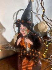 2011 Woodland Fairy Fall Autumn Floral Shelf Sitter Doll Halloween picture