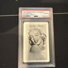 1956 NMMM Marilyn Monroe 4 of Hearts Playing Card PSA 8 picture