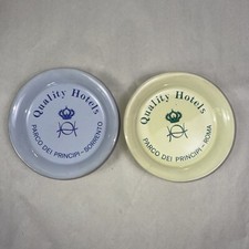 Set Of 2 - Quality Hotel Parco Dei Principi - Trinket Dishes Coin Trays Italy picture