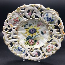 Vintage Reticulated Porcelain 9 1/8