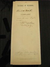 OKLAHOMA TERRITORY CHEROKEE STRIP LAND RUN  POKER GAME ARREST 1893 picture