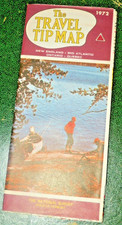1972 vintage travel tip map New England, Quebec, Ontario, Mid Atlantic picture