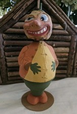  Vintage Germany Halloween Paper Mache Composition Veggie Man Candy Container picture