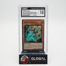 Artifact lancea #MAGO-EN008 Max Gold Rare 1st Ed YuGiOh 2020 POP 1 CGC 10 picture