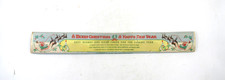 Vtg Long Giant Christmas Matchbook Christmas New Year Advertising Unused 1940's picture