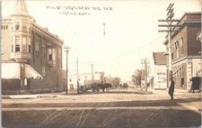 RPPC Weyauwega Wisconsin Business District Street Scene 1911 picture