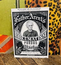ANTIQUE C. 1906 FATHER ARENTS HANGING SIGN MEDICINE CATHOLIC BUFFALO NEW YORK picture