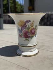 Antique Porcelain Floral Trumpet Vase picture