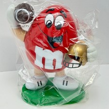 NOS M&M's Sport Red Football Player Candy Dispenser 1995 Limited Edition Vintage picture