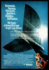 1967 BOAC British Oveaseas Airways Vintage Aviation Travel PRINT AD picture