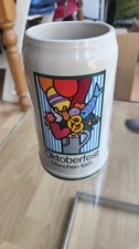 Rarity Beer Mug Oktoberfest Munich 1981, 1 Measure L Collectible Ernst Strom picture