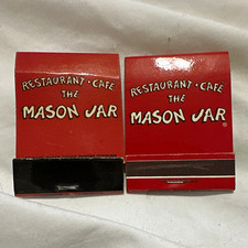Vintage The Mason Jar Restaurant-Cafe Matchbooks Lot Houston TX 9005 Katy Fwy picture