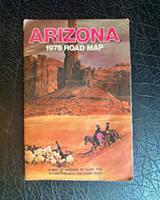 Arizona 1975 Vintage Road Map Fold-Out Map Booklet United States picture