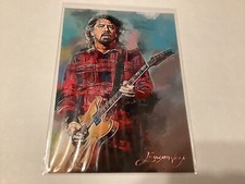 Dave Grohl #1 Sketch Card #20/50 Edward Vela Signed 2019 Foo Fighters Nirvana picture