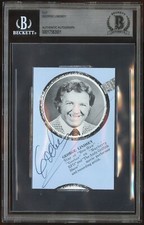 George Lindsey d2012 signed autograph 3x5 index card Andy Griffith Show BAS Slab picture