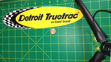 Detroit Truetrac Eaton Brand Oval Sticker Decal Yellow Black Racing 9 in Auto picture
