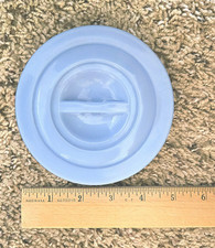 Rare, Vintage, Jeanette DELPHITE BLUE  DRIPPINGS bowl   LID ONLY  4.75
