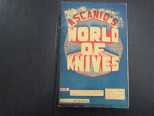 VTG Magician Magic Book ASCANIO'S WORLD OF KNIVES VOLUME 1 EUC PB picture