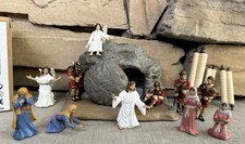 16 Pc Resurrection Scene Set Empty Tomb Christian Jesus Easter Story Nativity picture