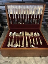 Vintage Oneida Stainless Flatware 98 Pieces And Box picture