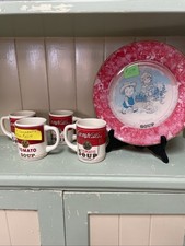 Campbell’s Plate And 4 Cups picture