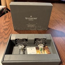 Waterford Star of Erin Clear Crystal 2 Wine Bottle Stoppers Made in Austria NOB picture