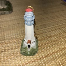 Vintage 2001 Lefton Gray’s Harbor WA Lighthouse Ceramic Christmas Ornament 13621 picture