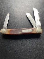 Schrade Walden Old Timer 4.5 Inch 3 Blade Pocket Knife USA Vintage # 858 picture