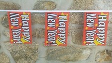 Happy New Year 2025 String Flag Bunting Polyester 3m Long 10 Flags - LAST ONE picture