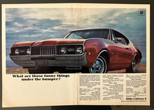 *READY to DISPLAY* or Frame 1968 Oldsmobile Cutlass S 442*Original*ad print c picture