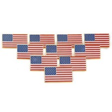 10× Exquisite American Flag Pin-The Stars and Stripes Flag Lapel Pin Made in USA picture