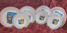Vintage Disney Winnie the Pooh 8-Piece Kids Dinnerware Set – The First Years picture