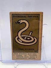 Rare Vintage 93rd Division Insignia WW1 Tobacco Card African American picture