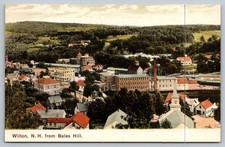 Vintage Wilton NH from Bales Hill Scenic Postcard Made in Germany picture