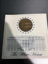 The White House Commemorative  200th Anniversary Solid Brass Medallion from 2000 picture