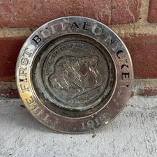 Vintage Avon 1913 First Buffalo Nickel Commemorative Silver Tone Trinket Tray 5
