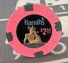 🎰🎲$2.50 Harrahs Las Vegas Casino BJ Chip🎲🎰 picture