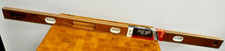 Starrett Exact Mahogany and Brass Bubble Level 48 Inch BB48 36016 NIB USA picture