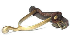 Indian Wars - Model 1888 U.S. CAVALRY OFFICER'S SPUR With Leather Straps picture
