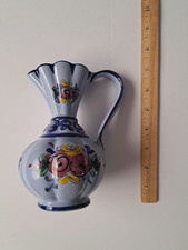 Vintage - Vestal HandPainted - Made in Portugal - Blue Floral Pitcher - 6