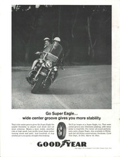 1963 Goodyear Super Eagle Motorcycle Tires Akron Ohio - Vintage Ad picture