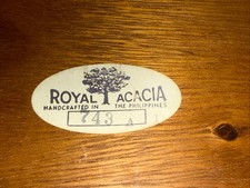 Royal Acacia Monkey Pod Wood Serving Tray picture