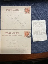 1899 1900 SILECROFT BOTTLE POSTCARDS Ocean Mail Devon Cumberland Postal History picture