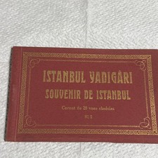 Vintage Ca. 1900s ISTANBUL Yardigari Souvenir Photo Postcard Booklet Complete picture